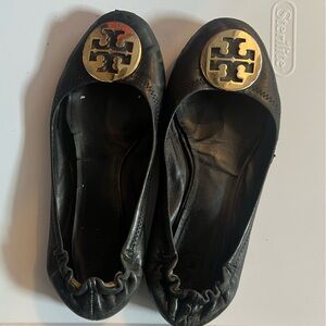 Black Tory Burch Flats 7.5